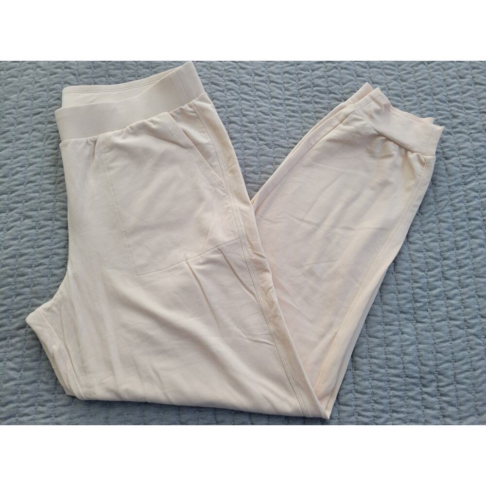 Anybody Tall Lrge Pearl Cozy Knit French Terry Slim Leg Jogger Pant A711278 NWOT - Picture 2 of 9